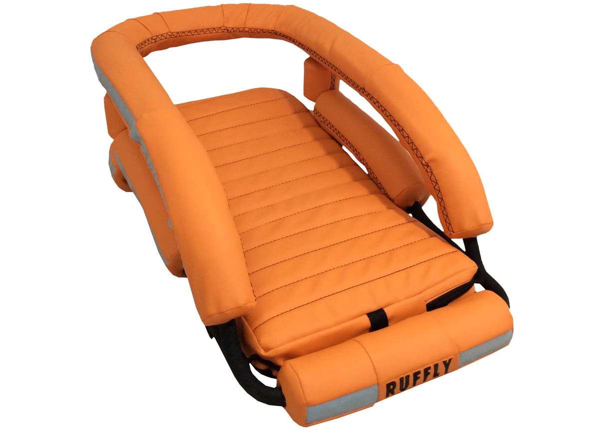 Orange Faux Rawhide with black stitching Orange Faux Rawhide with black stitching