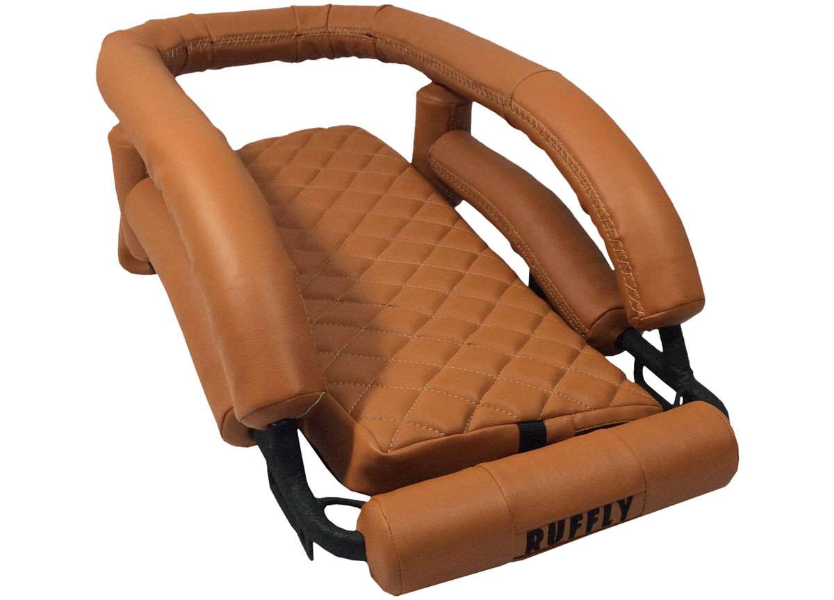 Caramel Faux Rawhide with beige stitching Caramel Faux Rawhide with beige stitching