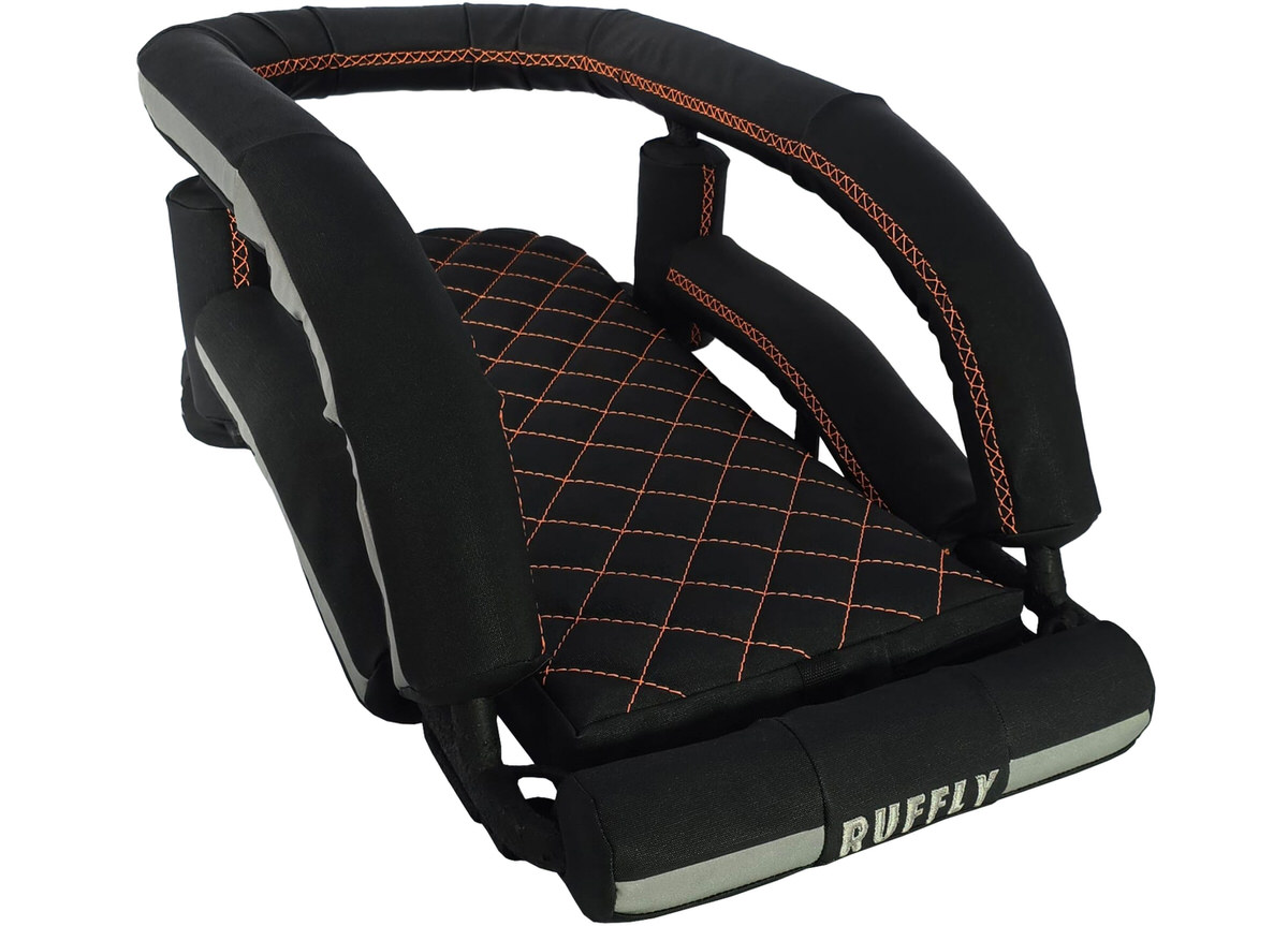 Black Micro Grip with orange stitching Black Micro Grip with orange stitching