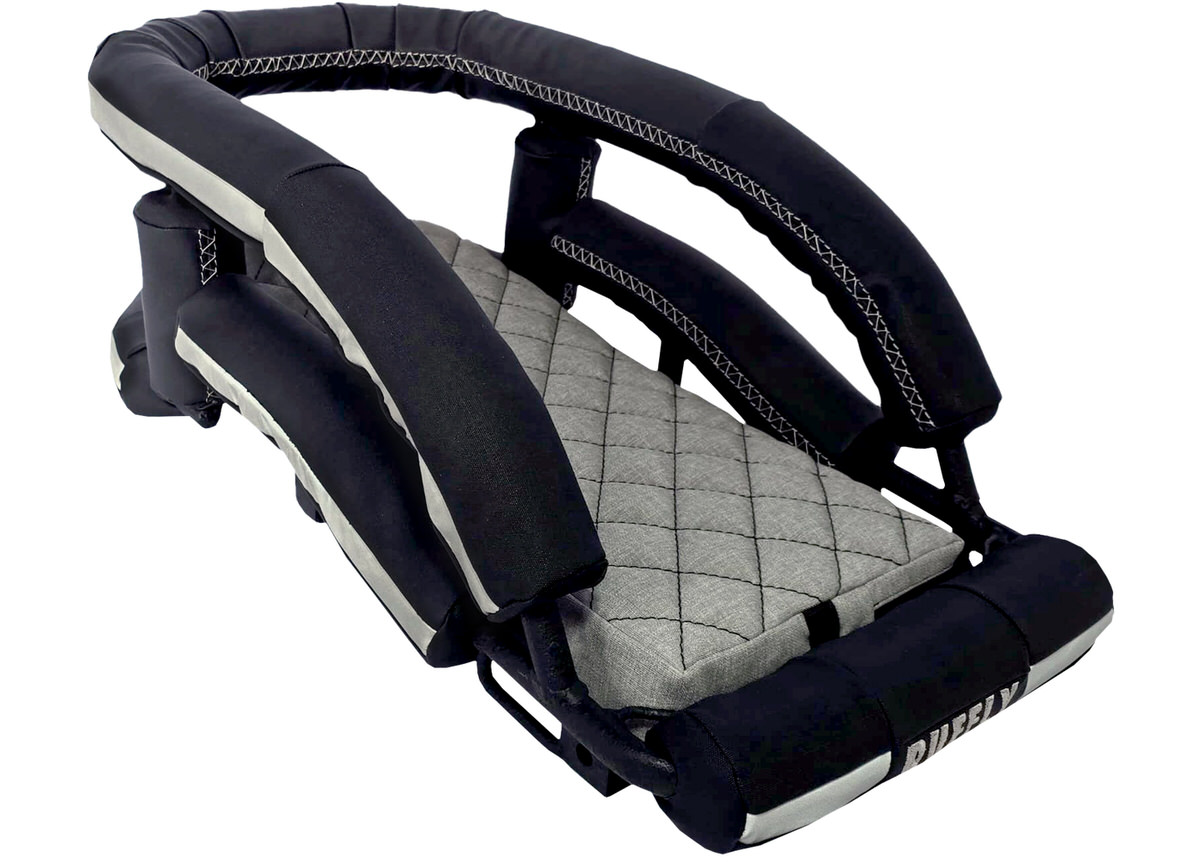 Black Micro Grip with grey stitching and Light Grey Micro Grip cushion Black Micro Grip with grey stitching and Light Grey Micro Grip cushion