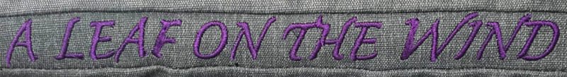 Custom font Custom font embroidered in pink