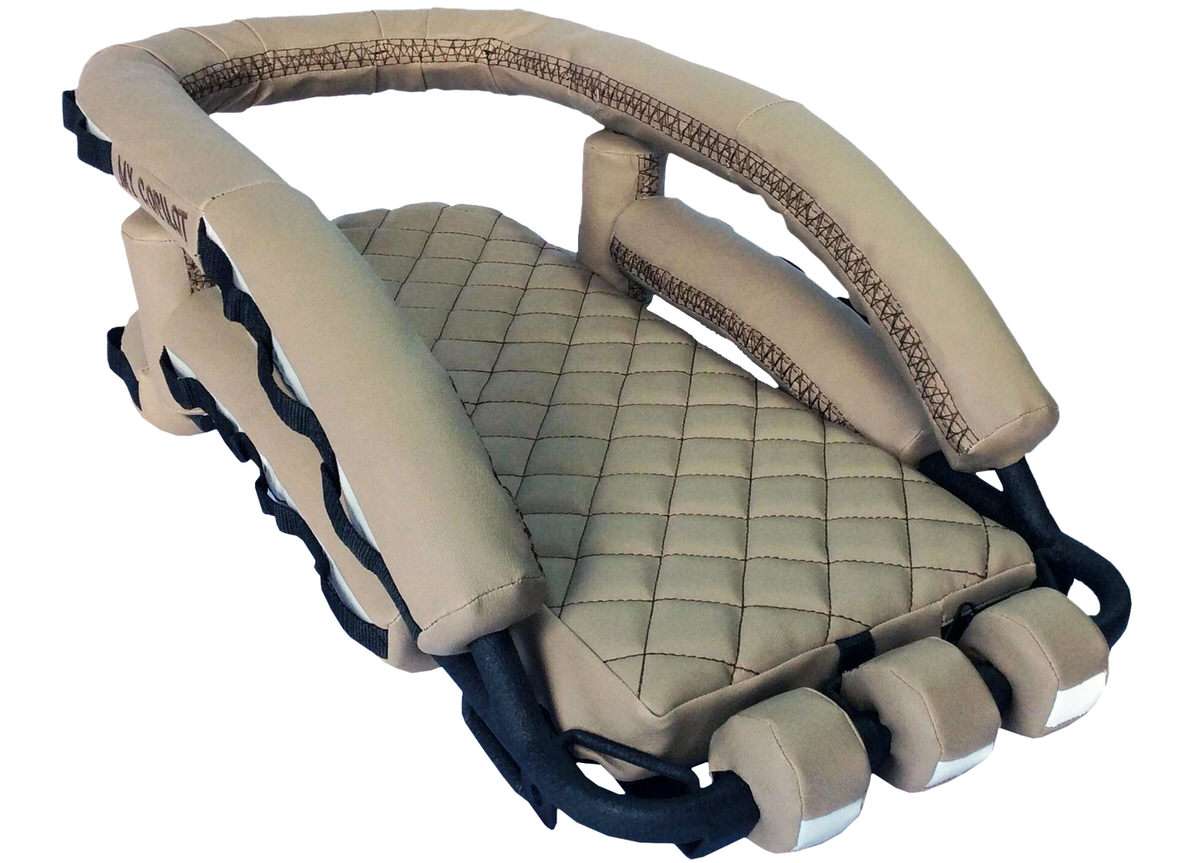 Beige Faux Rawhide with brown stitching and Luggage Loops Beige Faux Rawhide with brown stitching and Luggage Loops