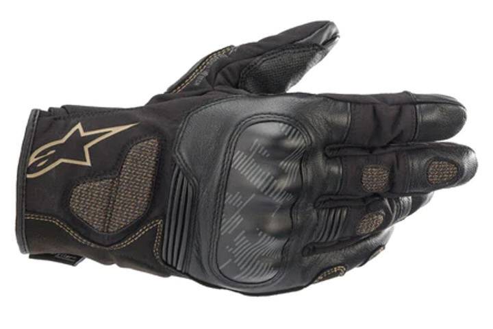 Rugged, waterproof men's motorcycle adventure touring gloves