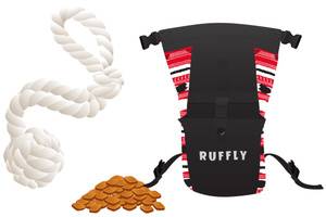 Choose-Your-Build-Plan-A-Step-01 Rope fetch toy beside a travel dog food bag