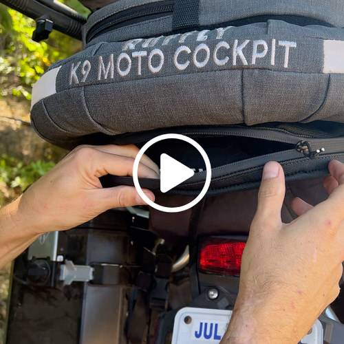 Storing Your Dog's Gear in the K9 Moto Tailbag