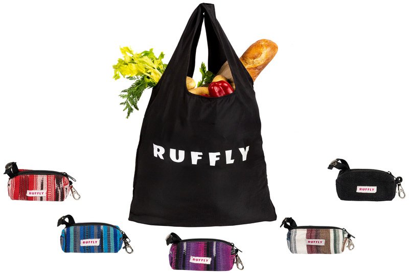 Grocery bag with stuff sack in 5 colors