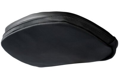 Rear lower view of motorcycle dog carrier luggage