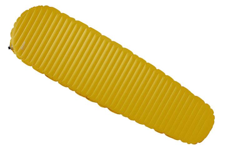 Yellow lightweight inflatable sleeping pad